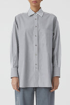Chemise À Manche Longues Avec Poches Poitrine - Charcoal - Femme
