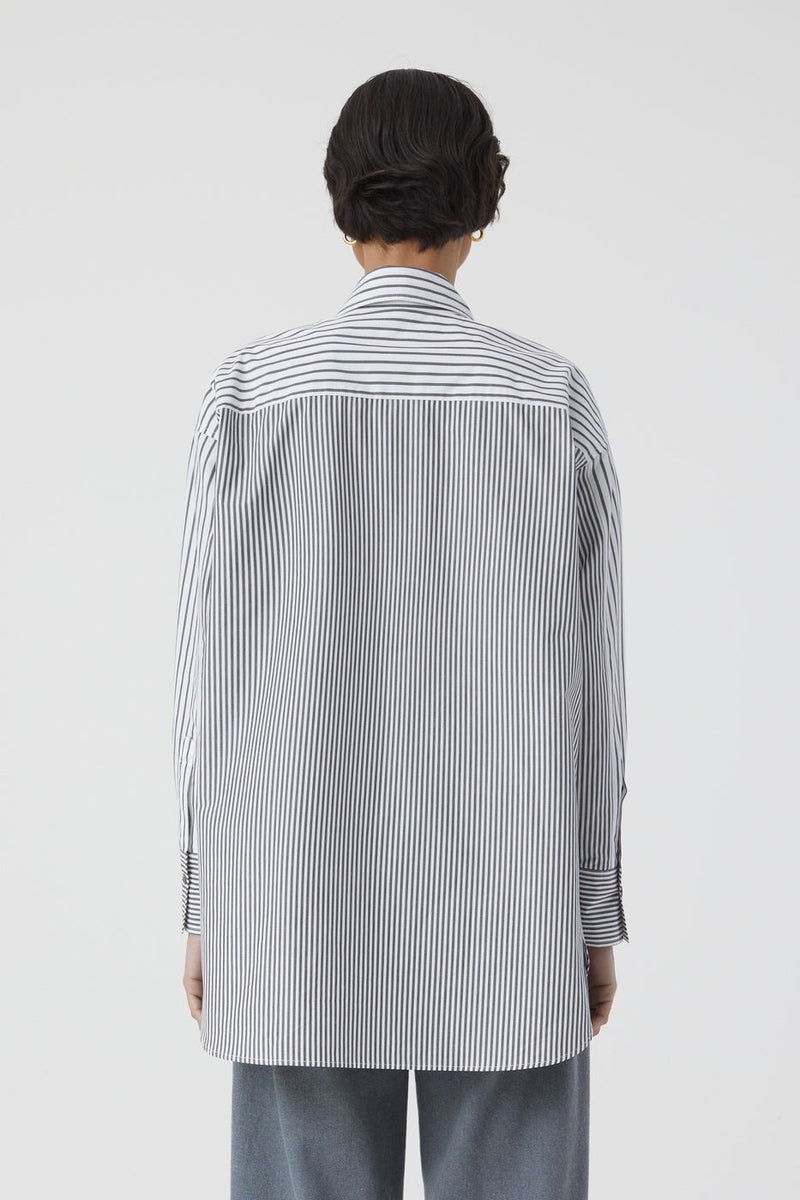 Chemise À Manche Longues Avec Poches Poitrine - Charcoal - Femme