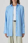 Shirt With Seam Detail - Sky Blue - Women