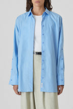 Shirt With Seam Detail - Sky Blue - Women