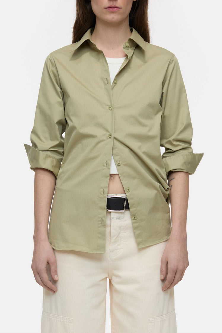 Camisa Entallada - Sage Tea - Mujer