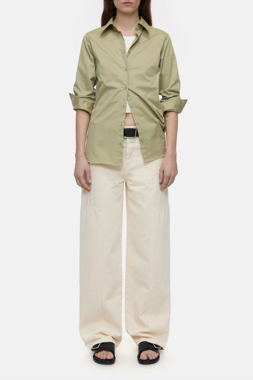 Camisa Entallada - Sage Tea - Mujer