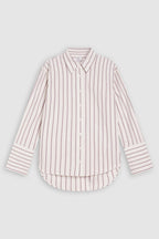 Camisa Con Botones Altos - Mulberry - Mujer