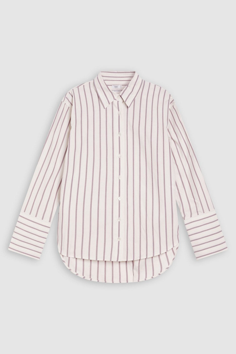 Camisa Con Botones Altos - Mulberry - Mujer