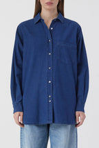 Basic Shirt - Dark Blue - Women