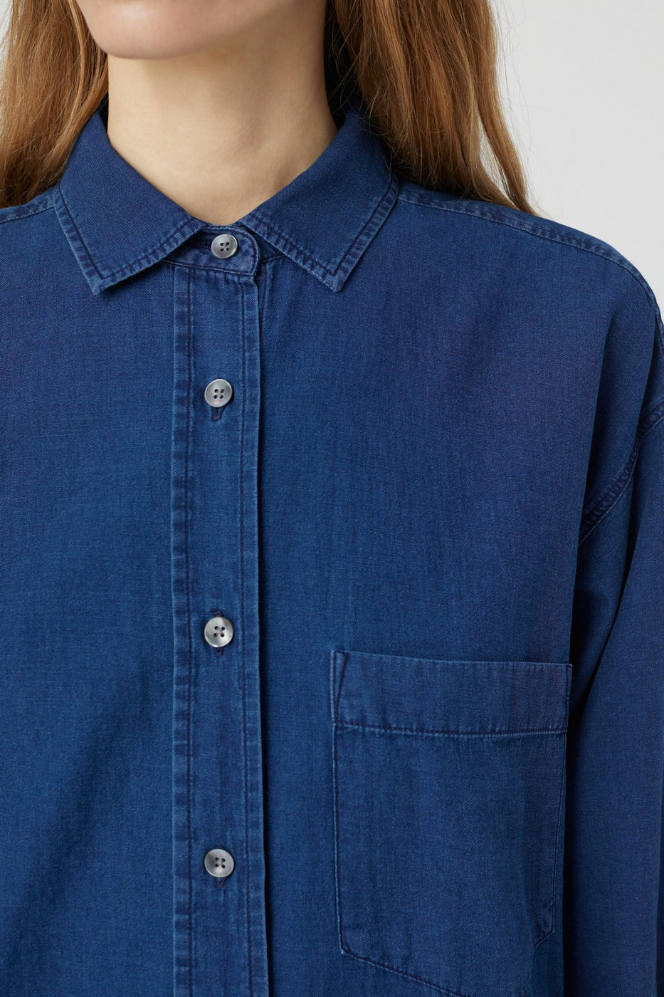 Basic Shirt - Dark Blue - Women