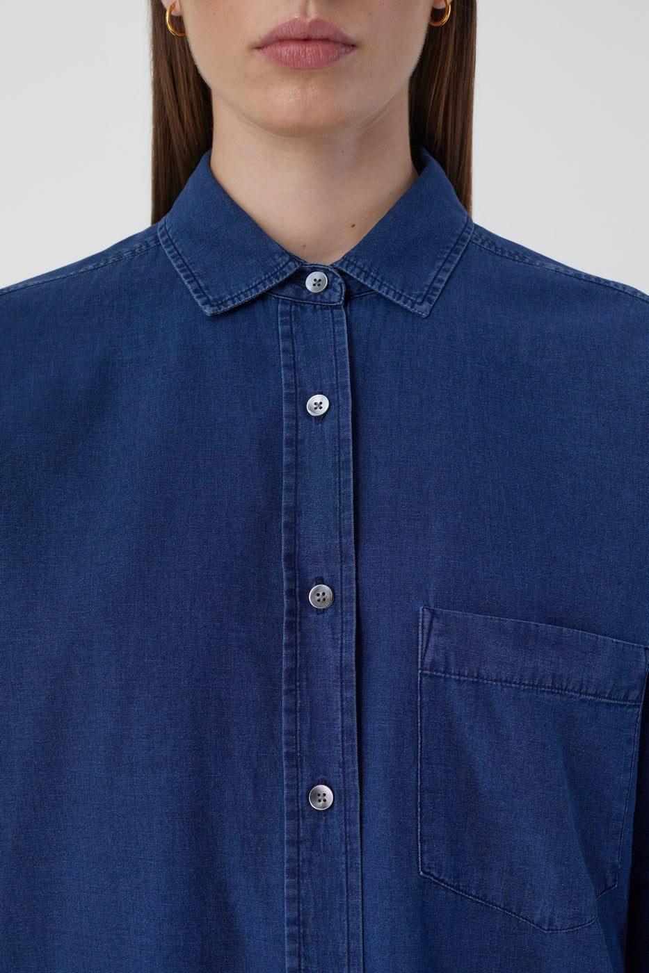 Basic Shirt - Dark Blue - Women