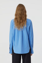 Chemise À Coupe Droite - Chambray Blue - Femme