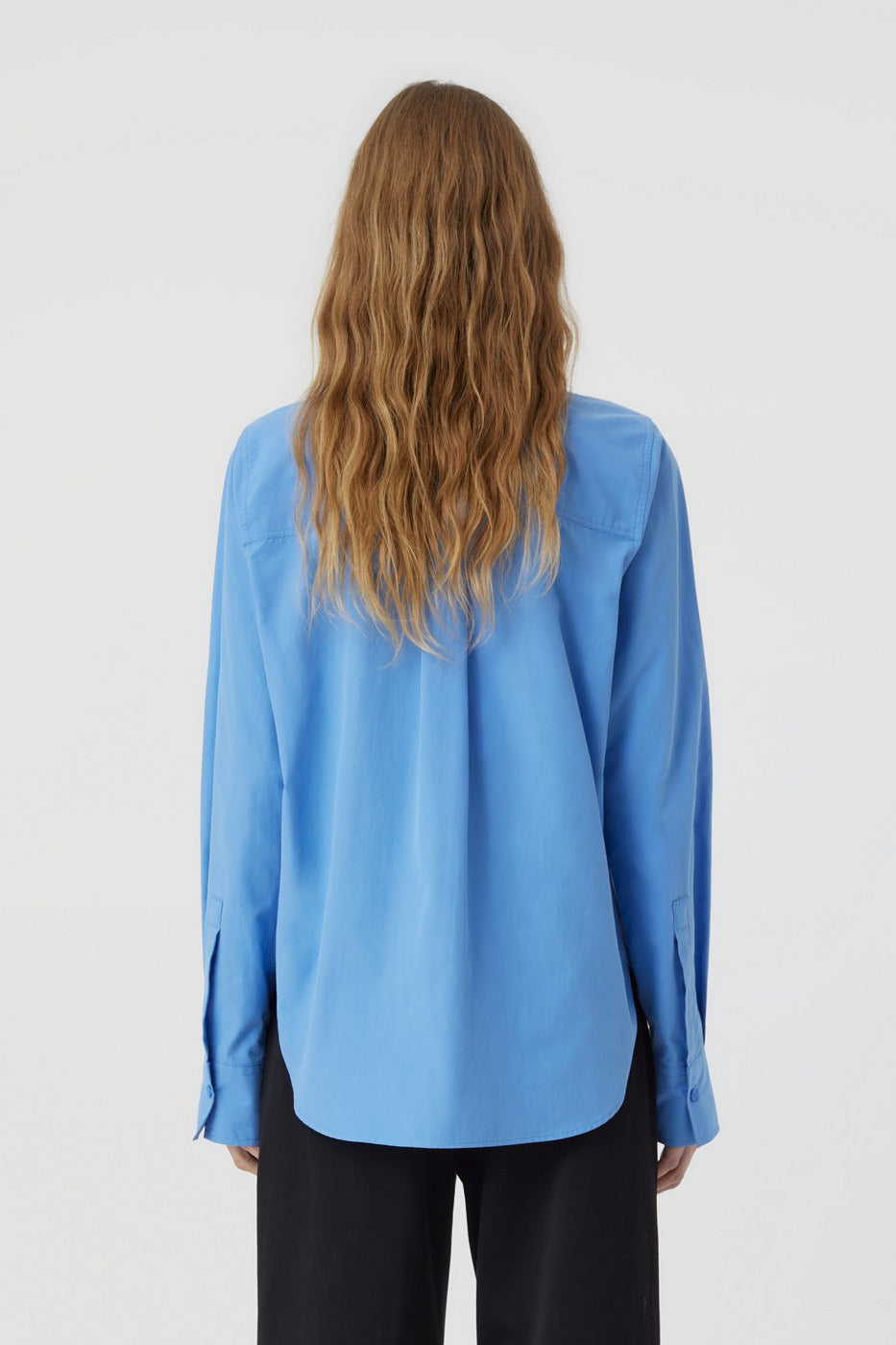 Chemise À Coupe Droite - Chambray Blue - Femme
