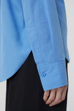 Chemise À Coupe Droite - Chambray Blue - Femme