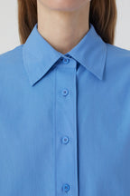Chemise À Coupe Droite - Chambray Blue - Femme