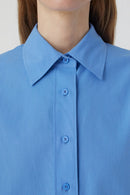 Chemise À Coupe Droite - Chambray Blue - Femme