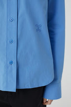 Chemise À Coupe Droite - Chambray Blue - Femme