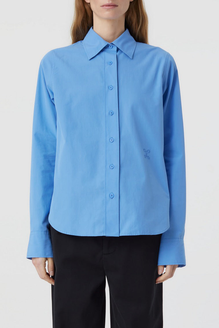 Chemise À Coupe Droite - Chambray Blue - Femme