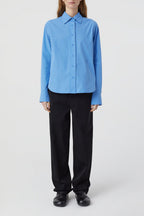 Chemise À Coupe Droite - Chambray Blue - Femme