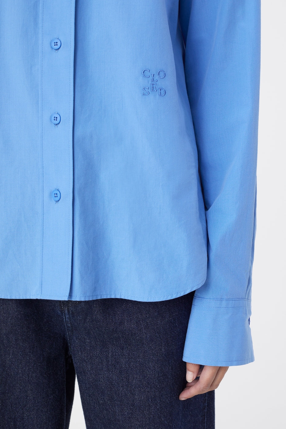 Chemise À Coupe Droite - Chambray Blue - Femme