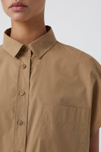 Short-Sleeved Shirt - Nutmeg - Women