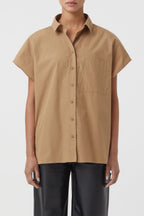 Short-Sleeved Shirt - Nutmeg - Women