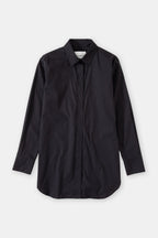 Camisa Larga Ajustada - Black - Mujer