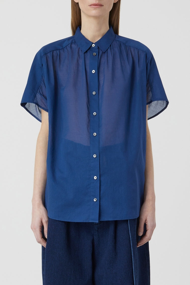 Camisa con Cierre - Indigo Blue - Mujer