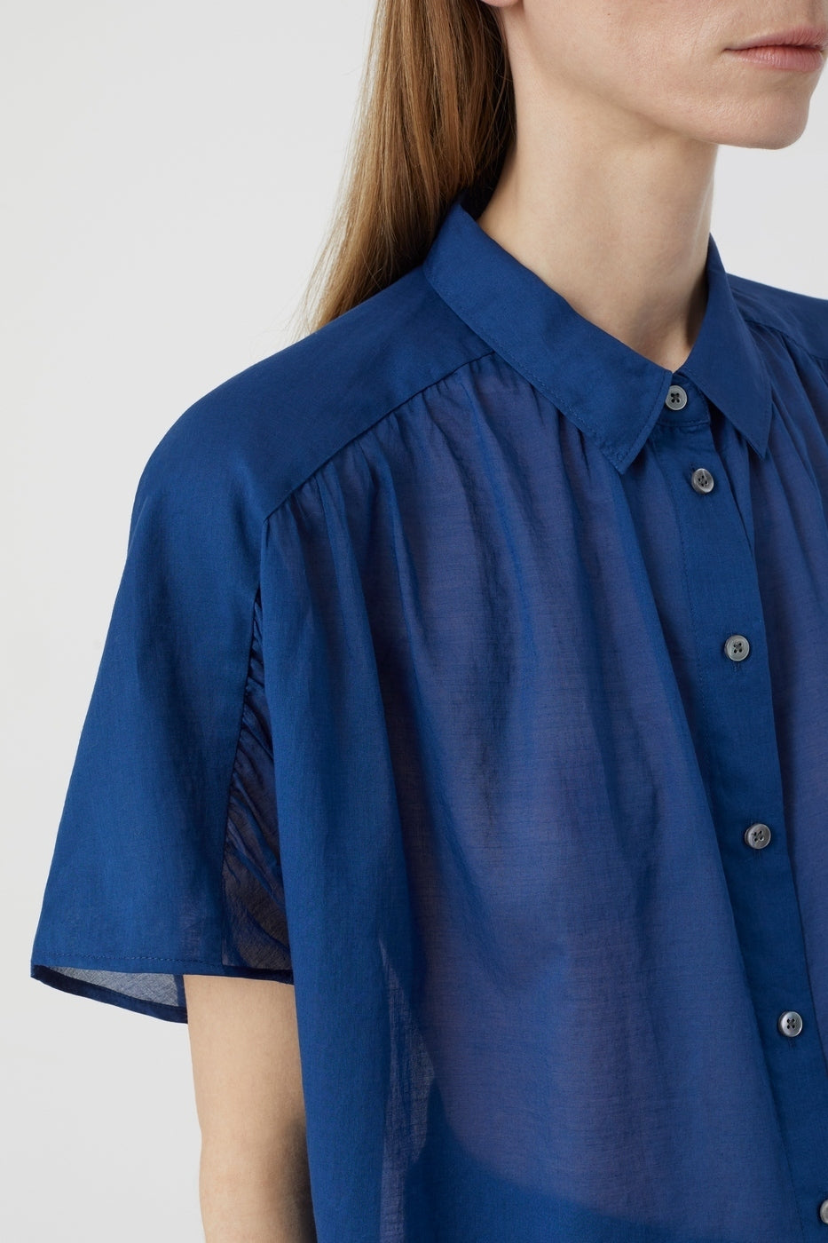 Camisa con Cierre - Indigo Blue - Mujer