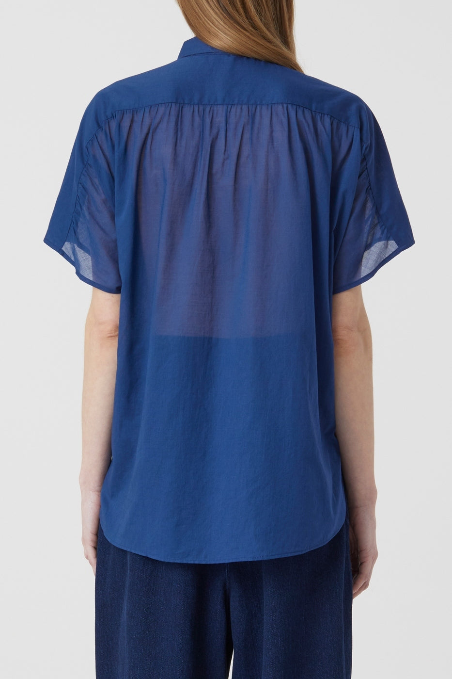Camisa con Cierre - Indigo Blue - Mujer