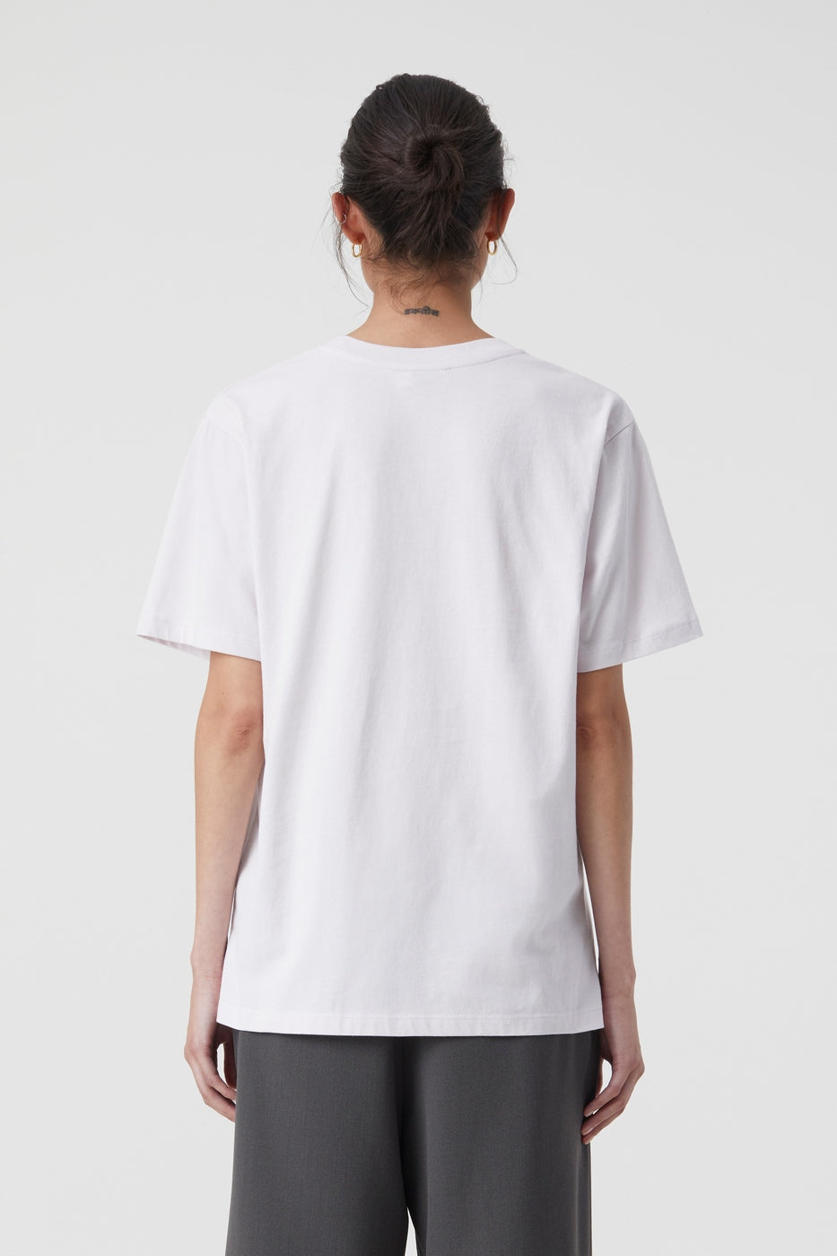Cuello Redondo de Manga Corta - Rosa Mañana - Mujer