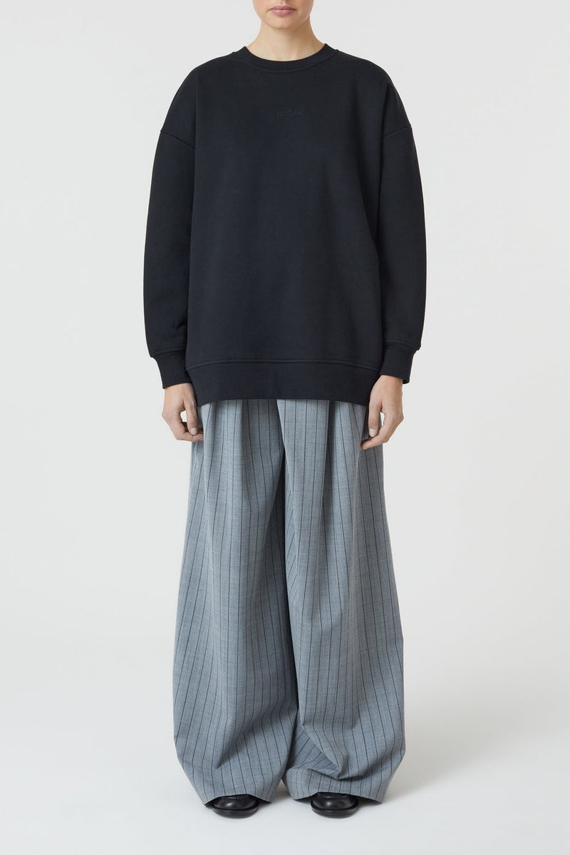 T-Shirts Oversize Crew - Green Weed - Femme