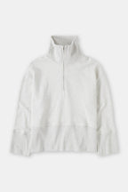Camiseta Half Zip Longsleeve - Black - Mujer