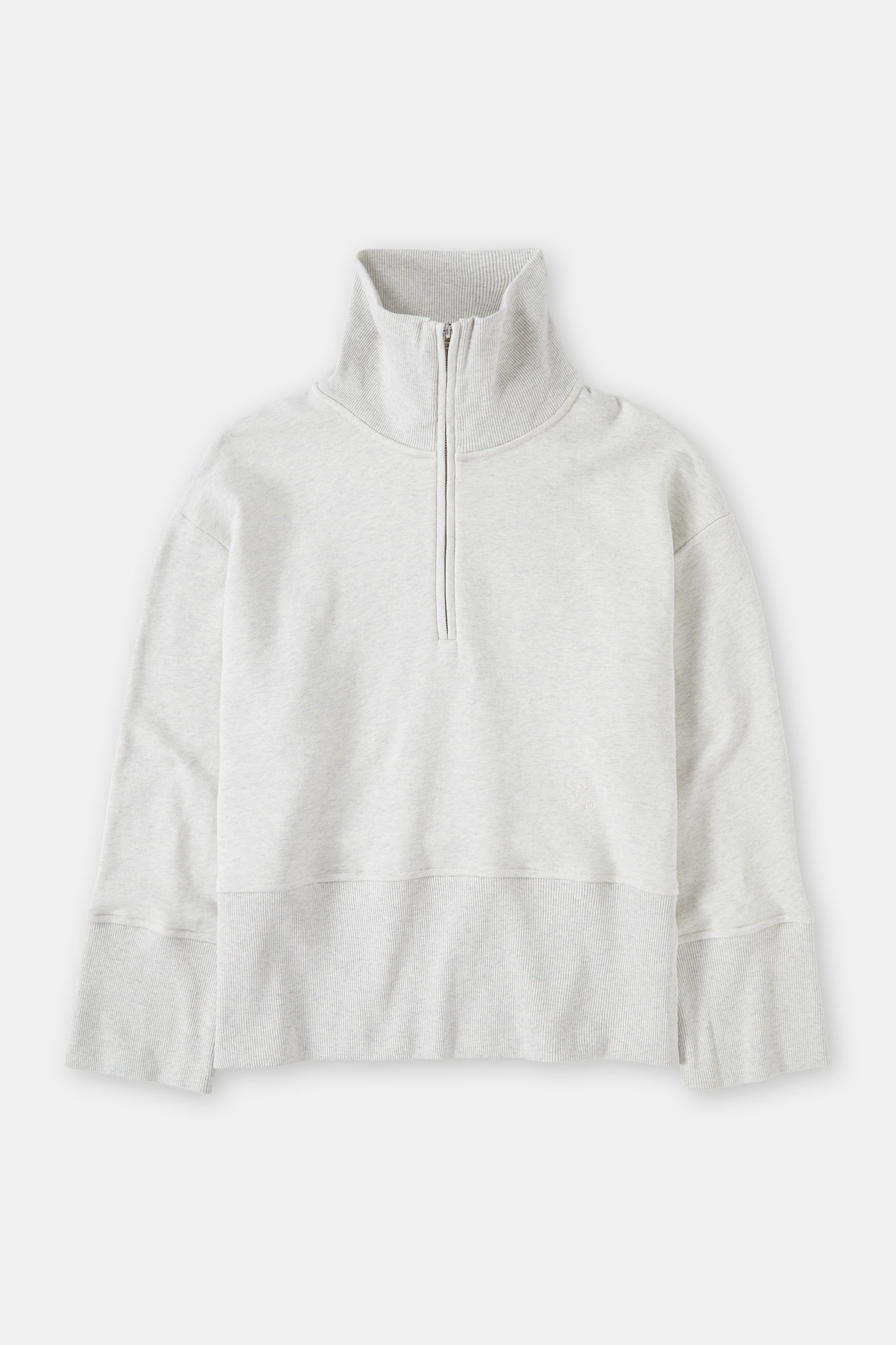 Camiseta Half Zip Longsleeve - Black - Mujer