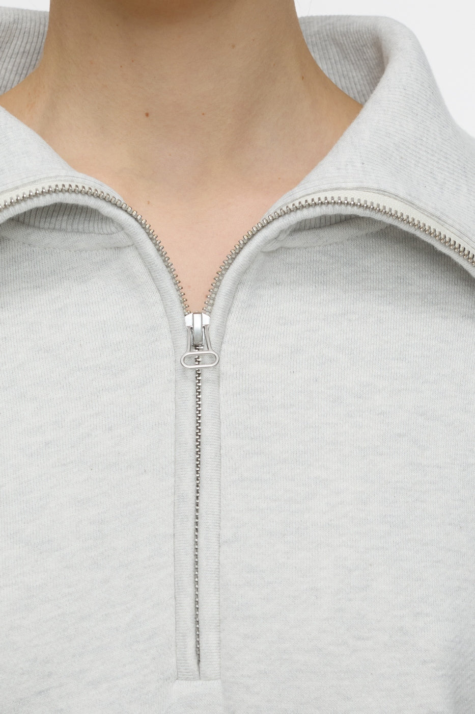 Camiseta Half Zip Longsleeve - Black - Mujer