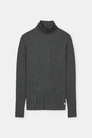 Turtle Neck - Dark Grey Melange - Femme