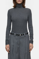 Turtle Neck - Dark Grey Melange - Femme