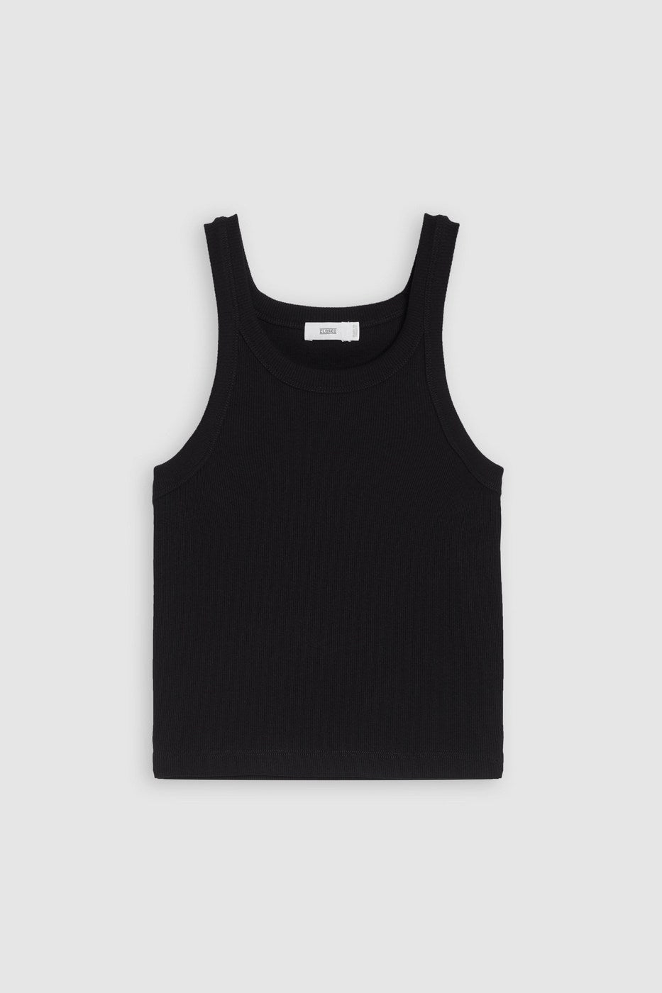 Cropped Tank Top - Black - Femme