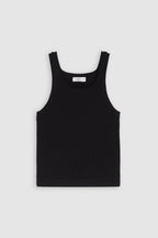 Cropped Tank Top - Black - Femme