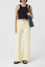 Cropped Tank Top - Black - Femme