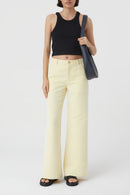 Cropped Tank Top - Black - Femme