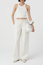 Camisetas Cropped Tank Top - Carbón - Mujer