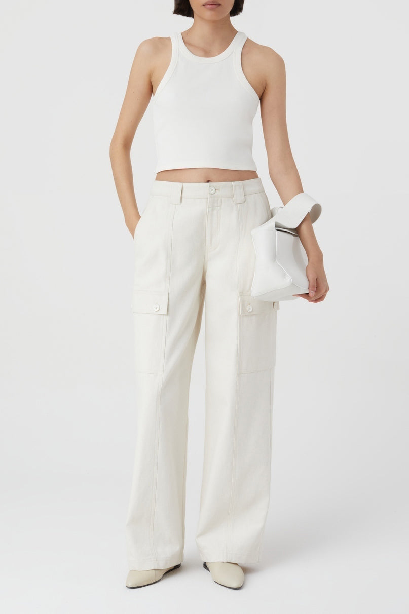 Camisetas Cropped Tank Top - Carbón - Mujer