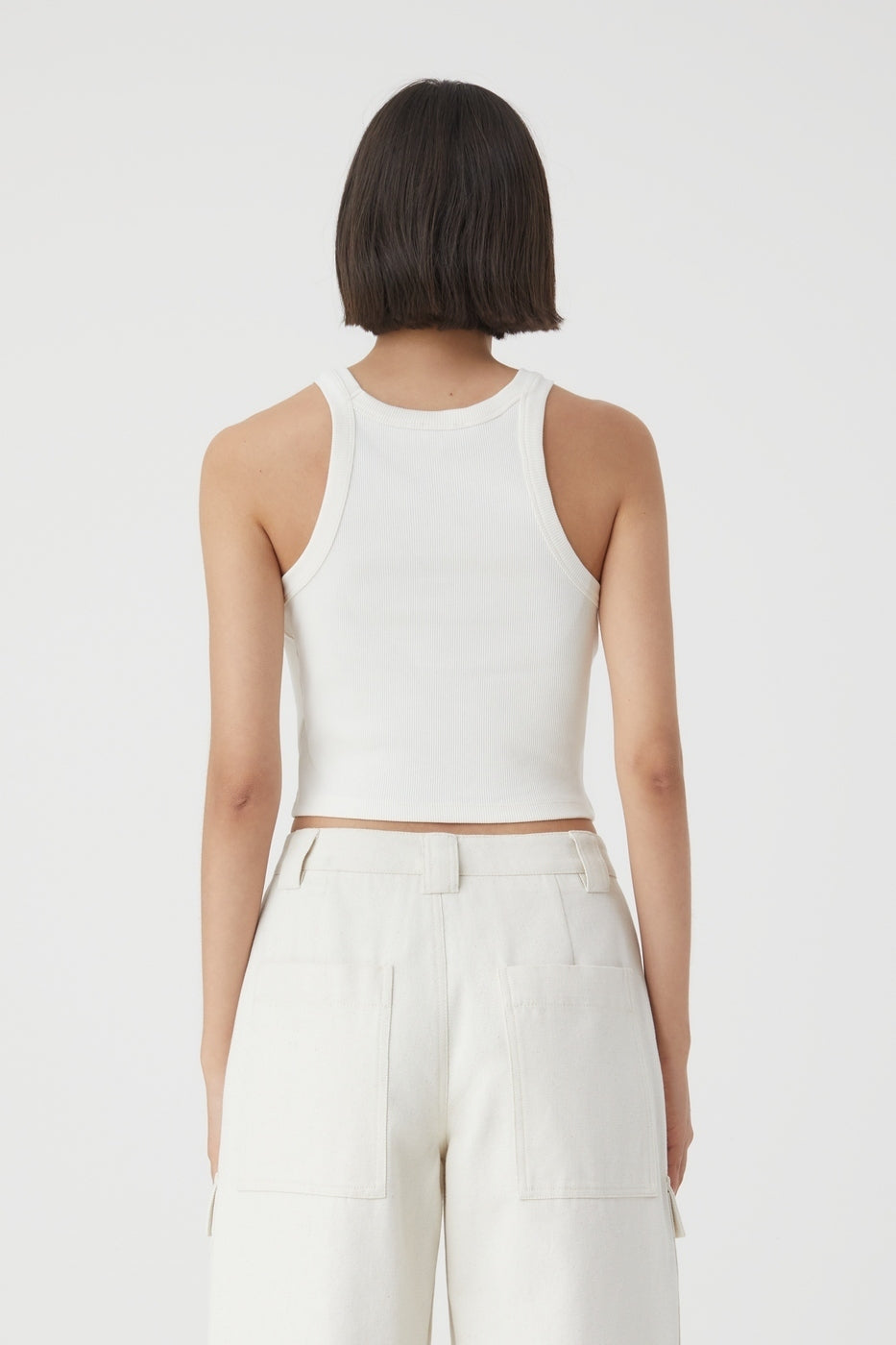 Camisetas Cropped Tank Top - Carbón - Mujer