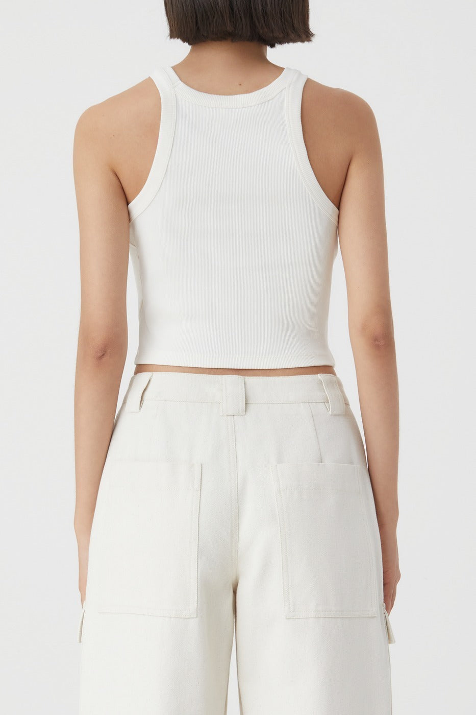 Camisetas Cropped Tank Top - Carbón - Mujer