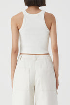 Camisetas Cropped Tank Top - Carbón - Mujer