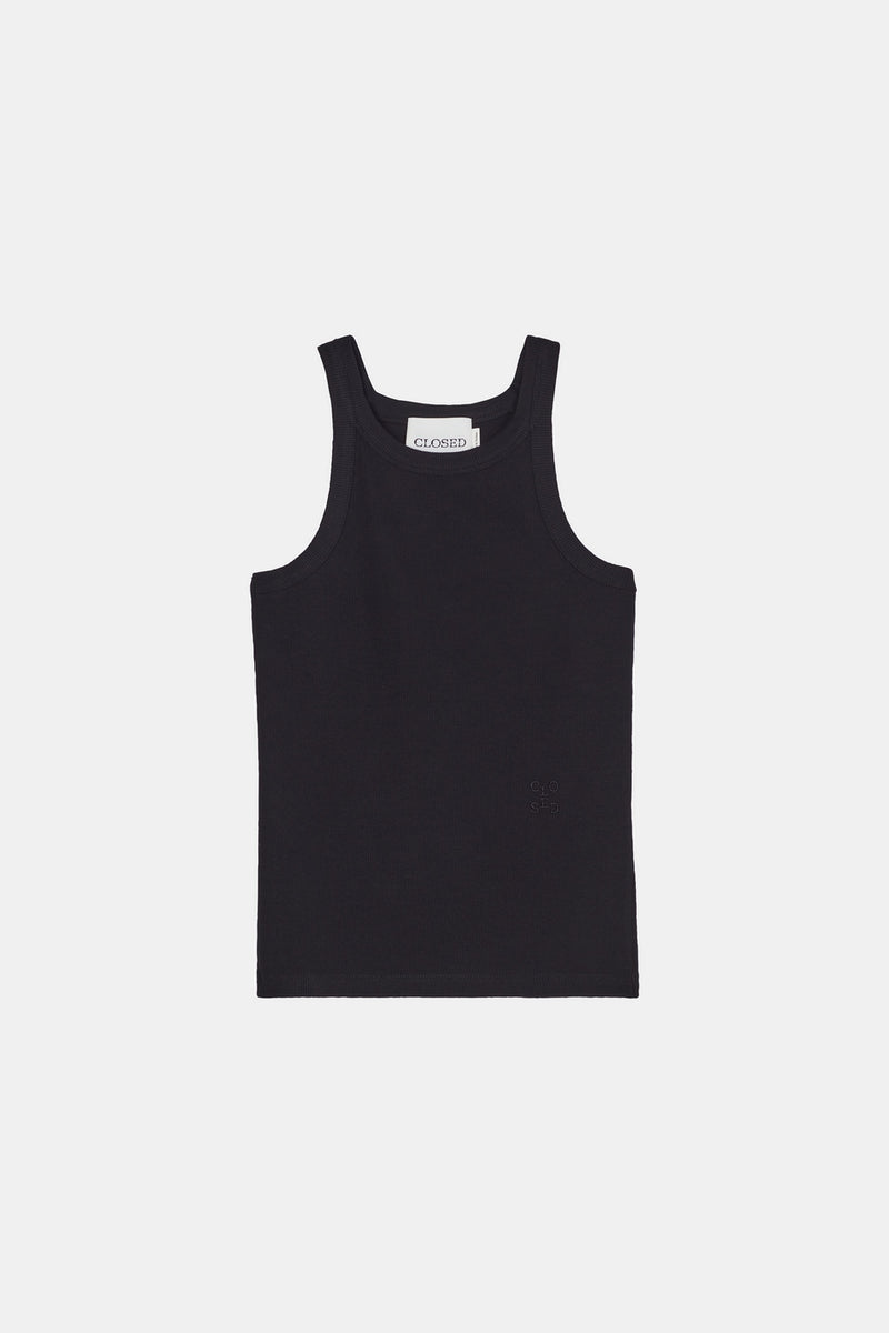 Racer Top - Black - Femme