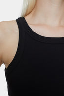 Racer Top - Black - Femme