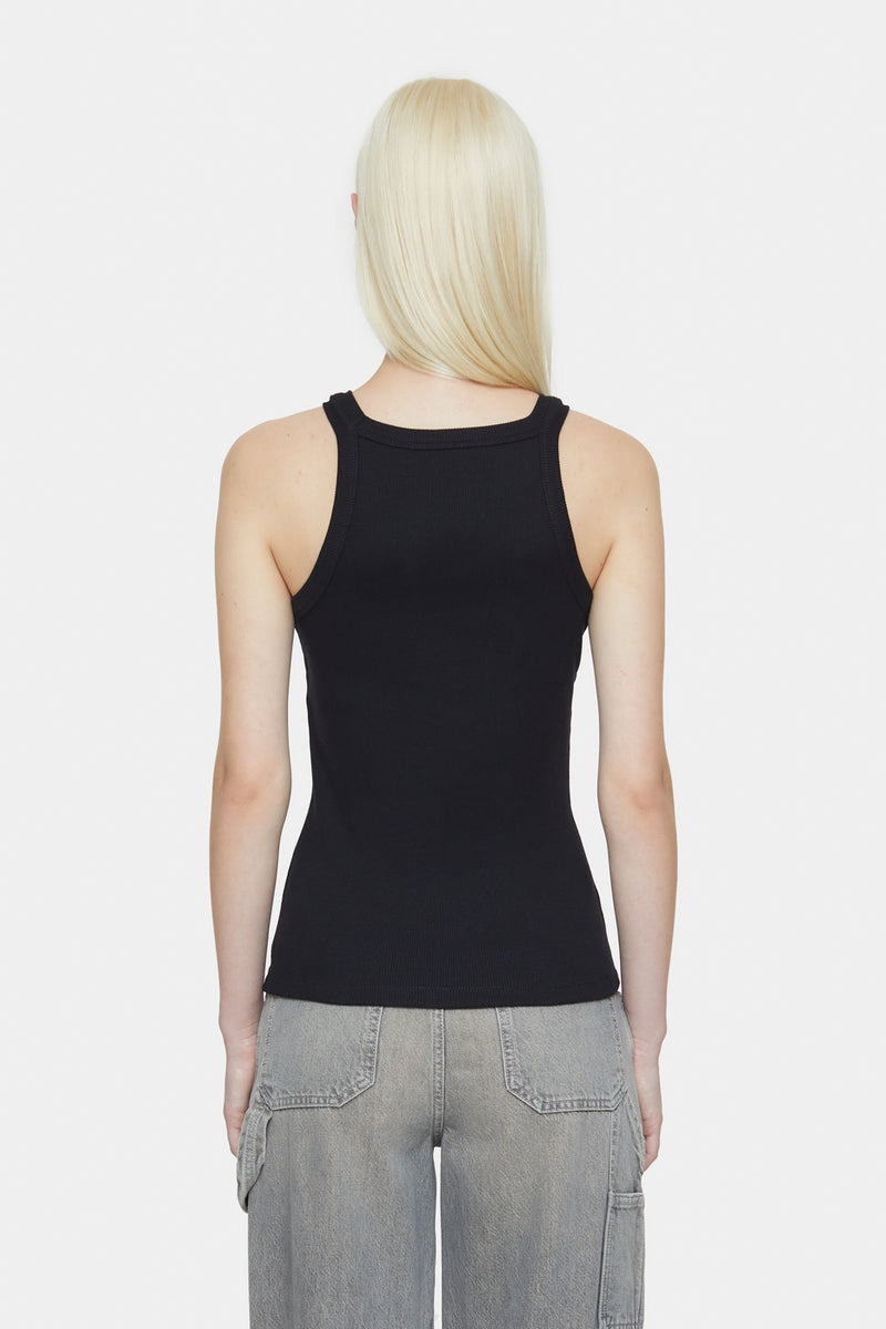 Racer Top - Black - Femme