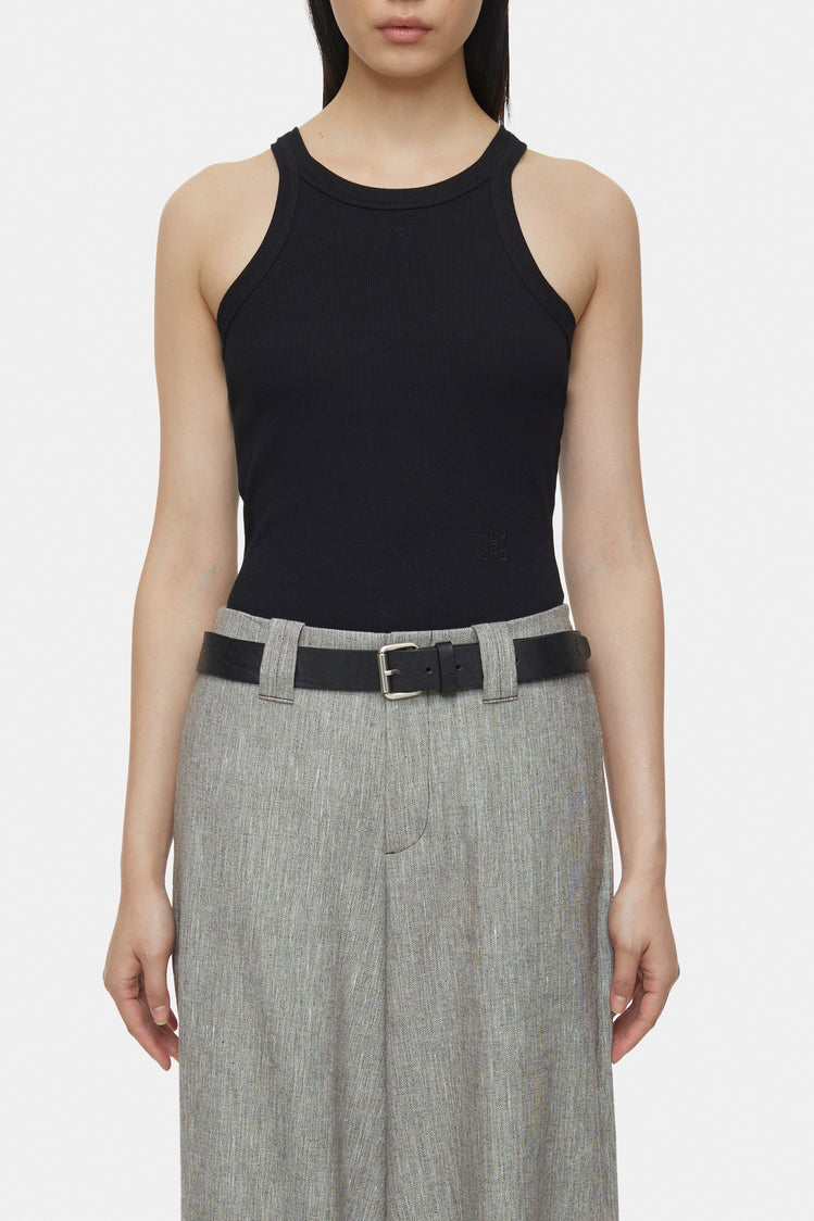 Racer Top - Black - Femme