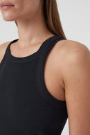 Racer Top - Black - Femme