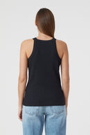 Racer Top - Black - Femme