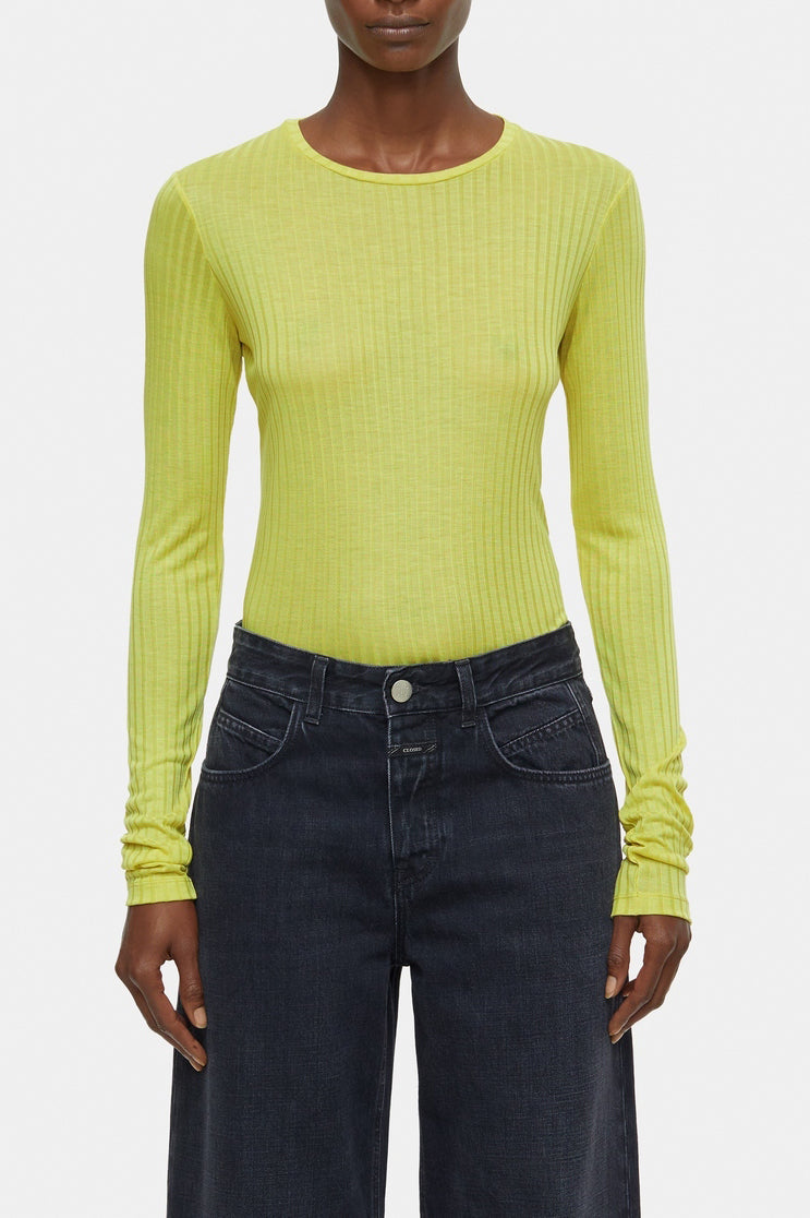 Crewneck Longsleeve - Primary Yellow - Mujer