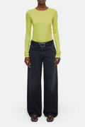 Crewneck Longsleeve - Primary Yellow - Mujer